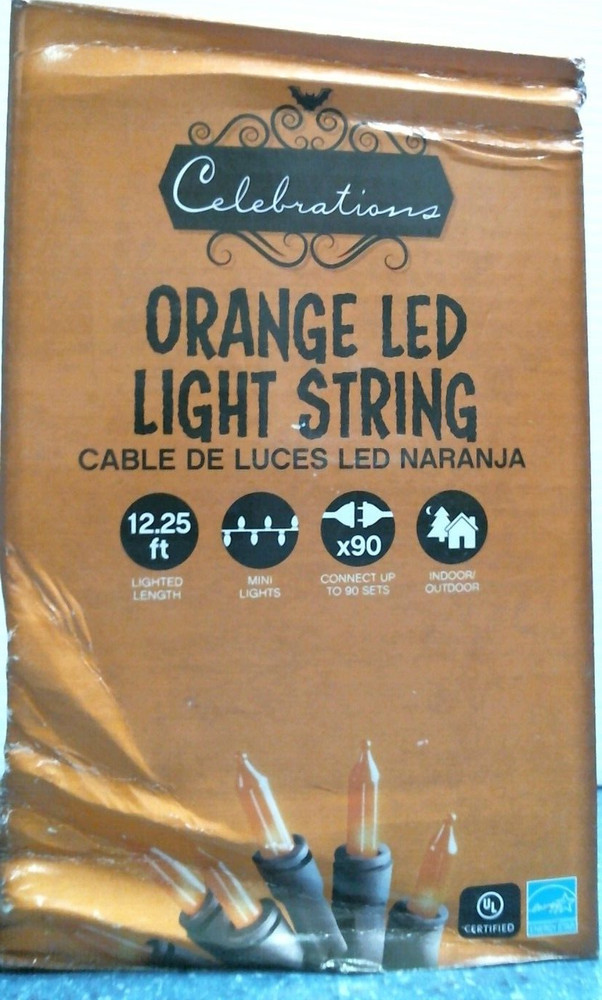 Celebrations Orange LED Light String   (9736893)  FS