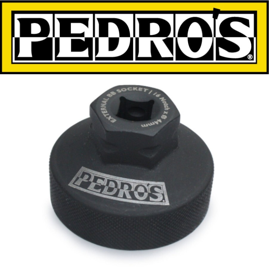 Pedros External Bottom Bracket Tool 16-Notch x44mm  3/8" drive fits GXP Shimano