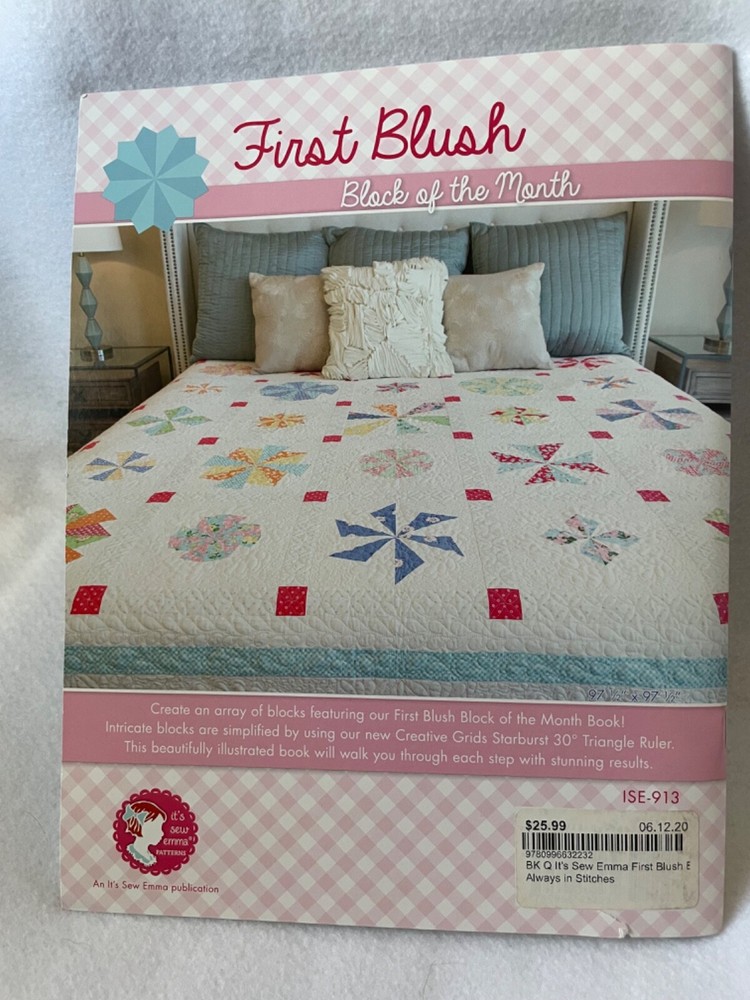 First Blush BOM Quilt Pattern Book - It’s Sew Emma - New