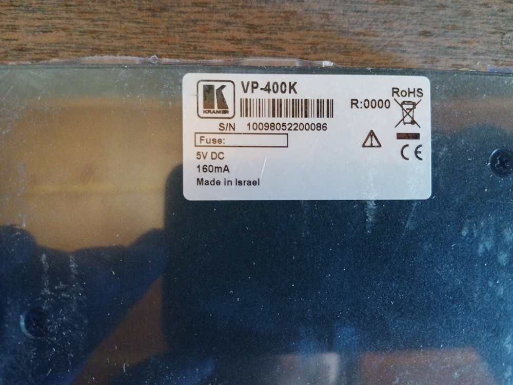 KRAMER ELECTRONICS VP-400 1:4 Computer Graphics Video Distribution Amplifier