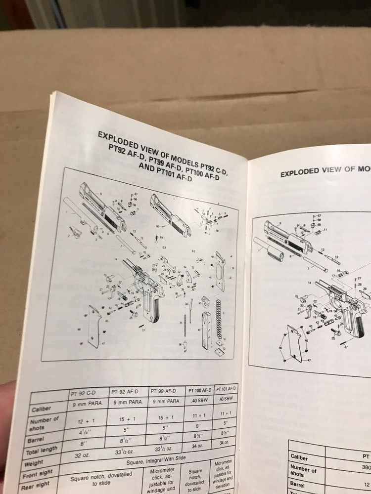 1993 Taurus Handgun Owners Manual