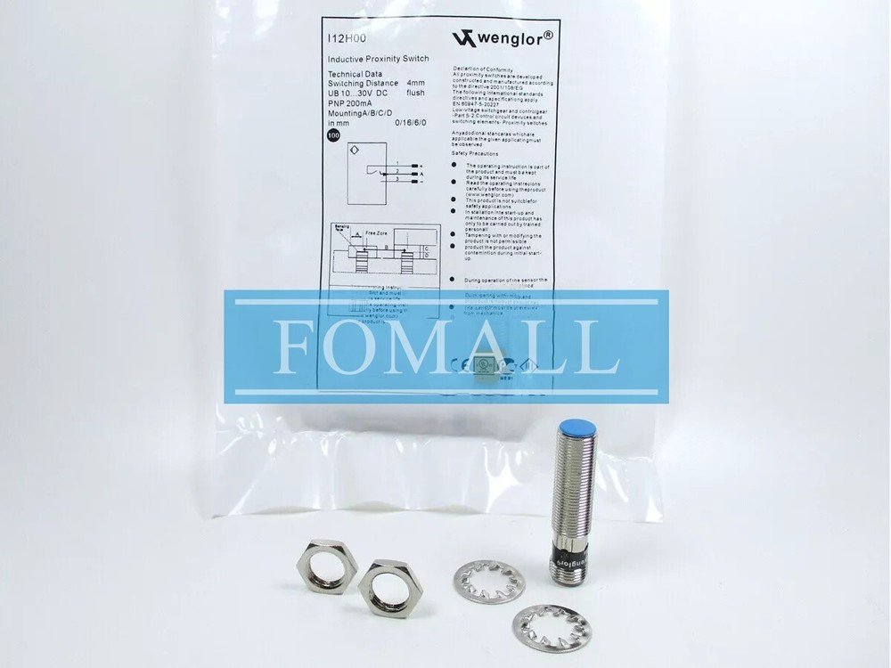 1PCS New For wenglor sensor proximity switch I12H004