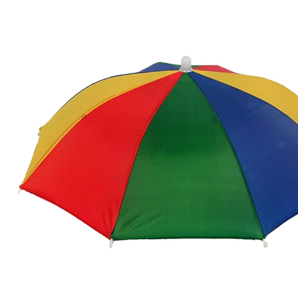 Hands Free Umbrella Hat Rainproof Practical Compact Foldable for Hiking Gift