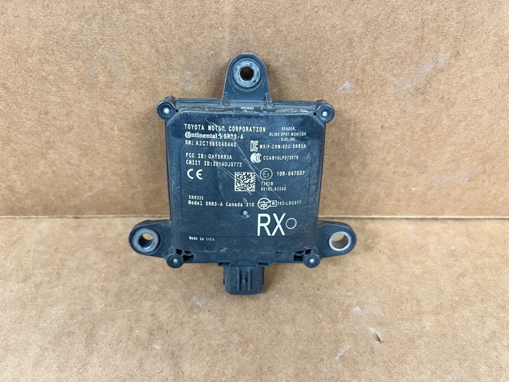 OEM 2016 - 2019 LEXUS RX350 REAR BLIND SPOT SENSOR MODULE 88162-0E060