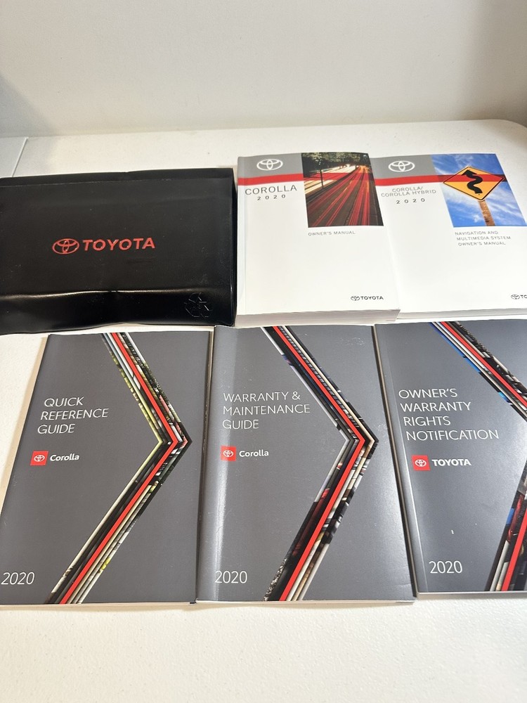 2020 Toyota Corolla Owner's Manual Set