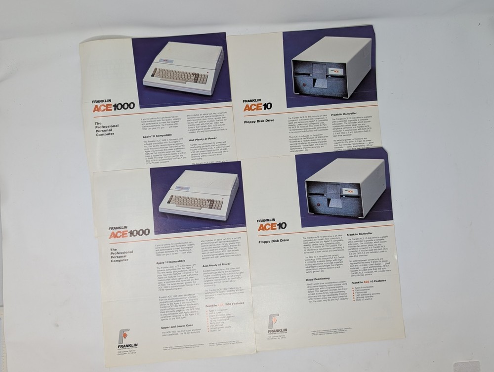 Ace - Vintage Computer Marketing Material