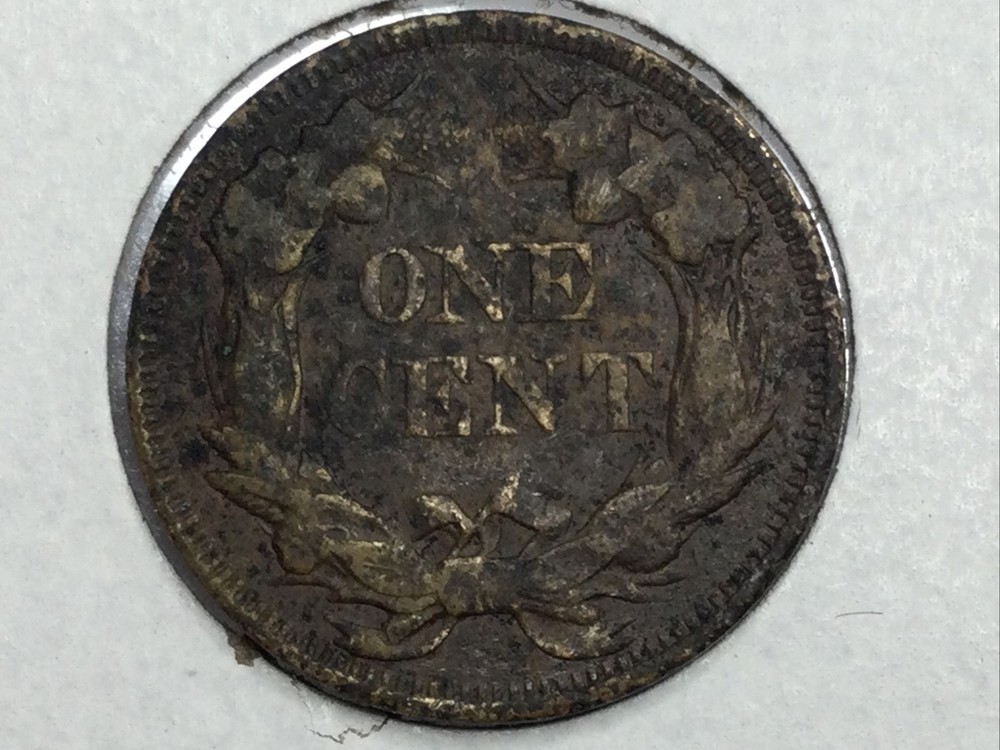 1857 Flying Eagle Cent in very fine value