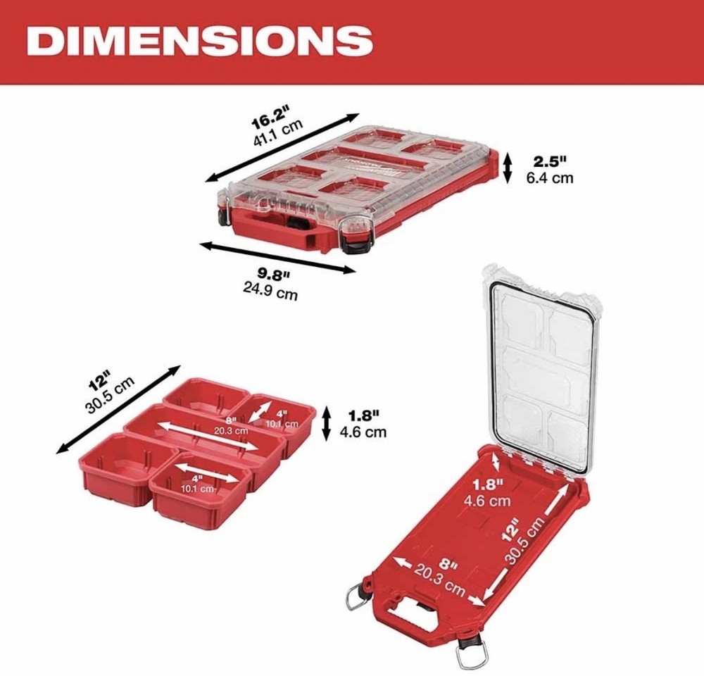 Milwaukee 48-22-8436 packOUT Compact Low-Profile Organizer