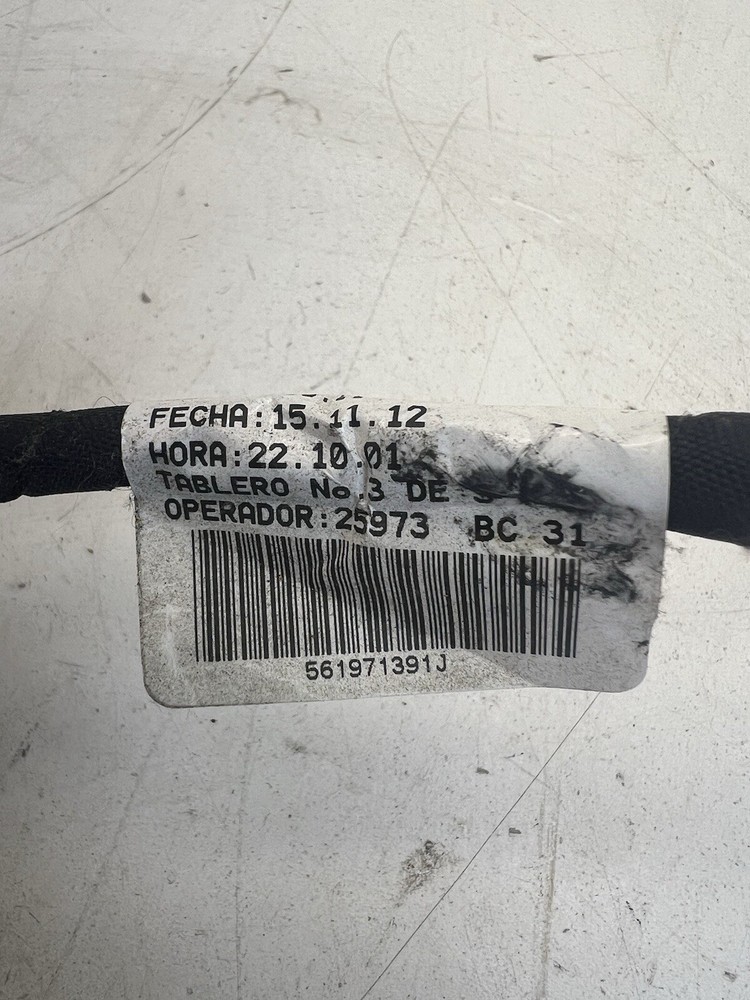 2012-2015 Volkswagen Passat Front Left Seat Wire Harness OEM.