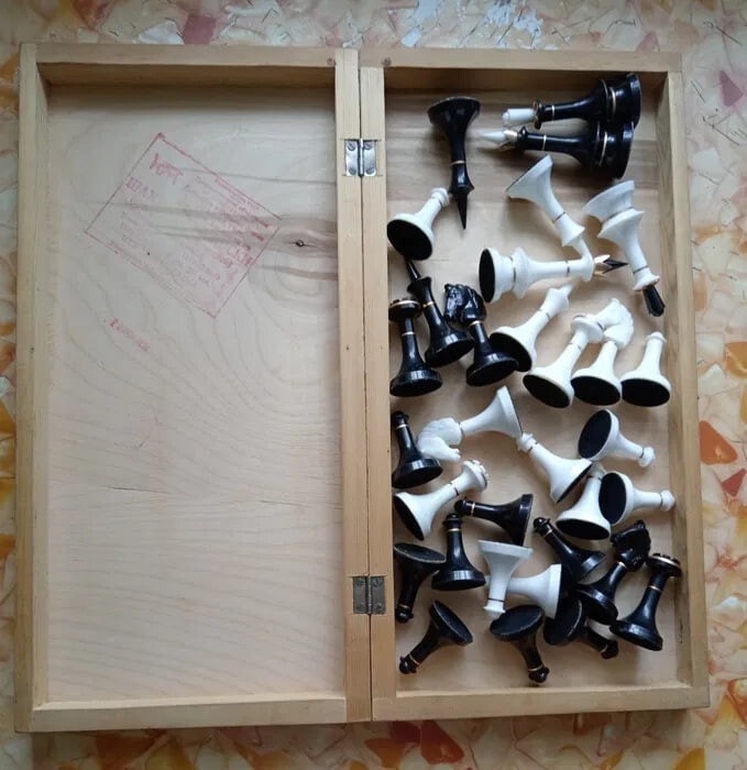 Vintage Carbolite Olympic Chess Set Soviet USSR