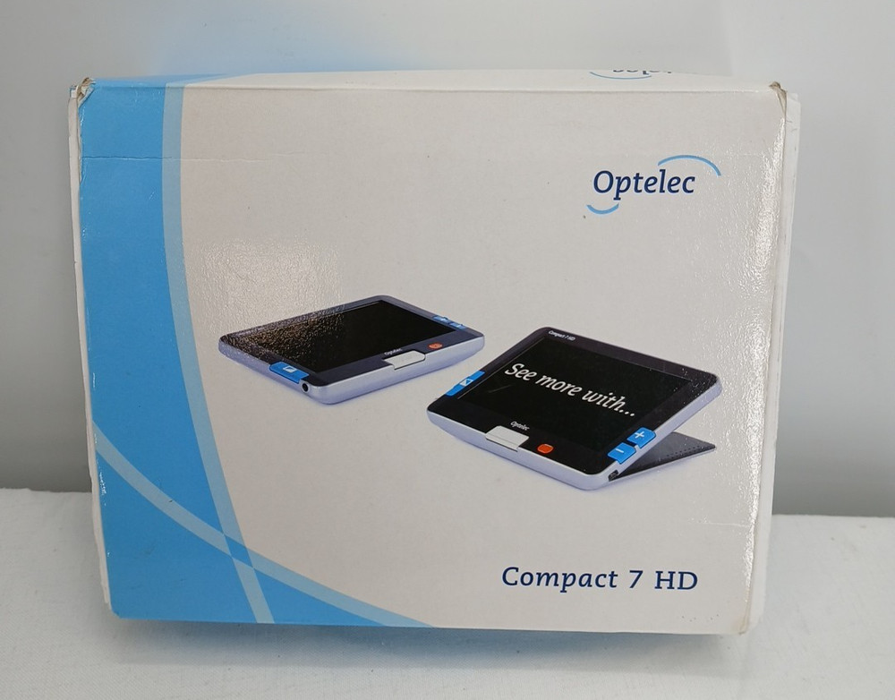 Optelec Compact 7 HD Camera With Charger & Case MAGNIFYING READER READING GIFT