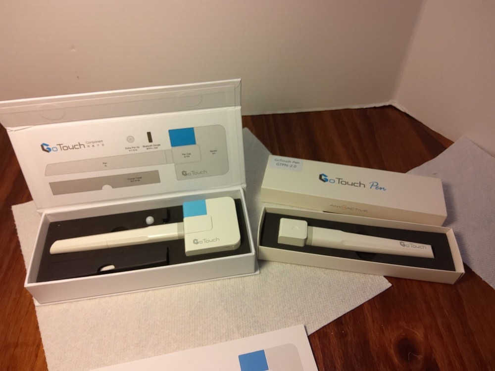 AnyRactive Go Touch Pen Digital Whiteboard System, 2 Pens, Mint Condition