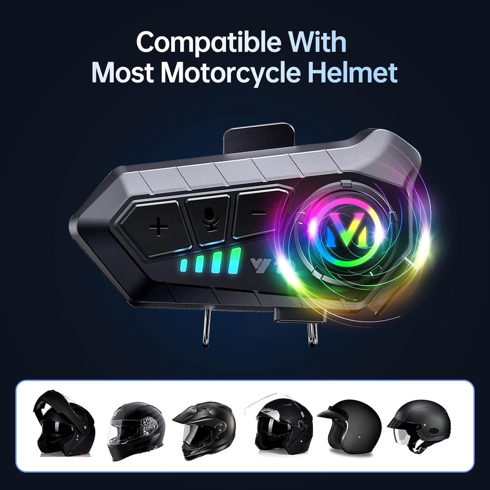 Motorcycle Bluetooth Headset Speaker Skiing Earphone Waterproof Bluetooth Helmet