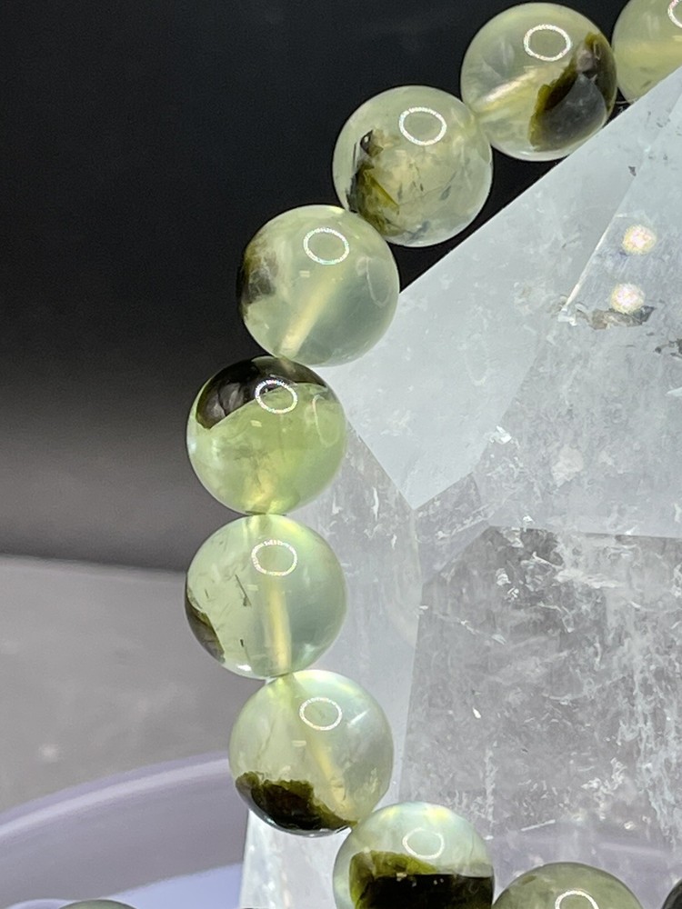 natural prehnite bracelet