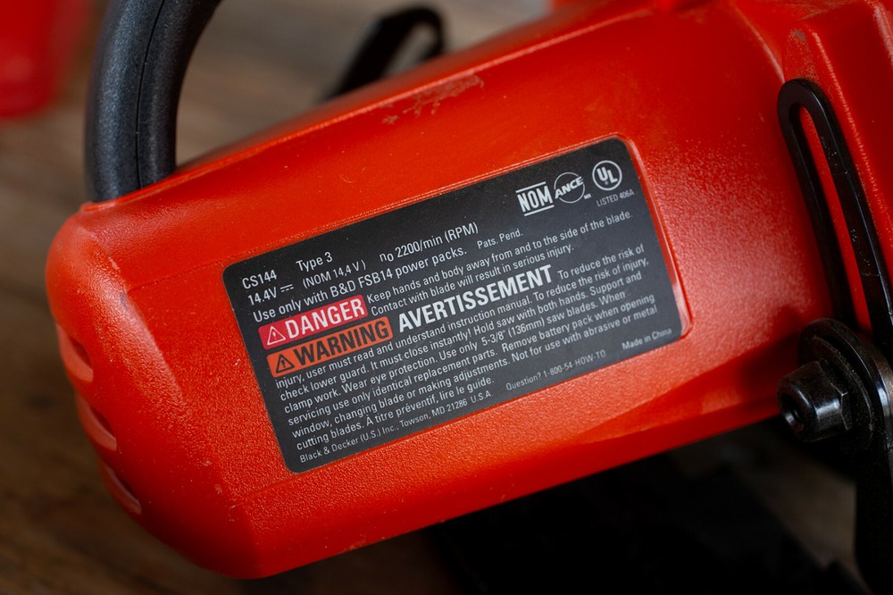 Black & Decker 14.4V Tool Lot Reciprocating, Circular Saws, Work Light - 3 tools