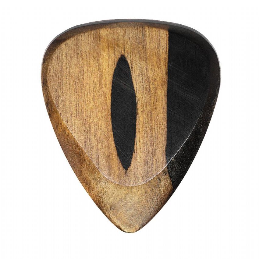 Timber Tones Fat Guitar Pick - Malay Ebony
