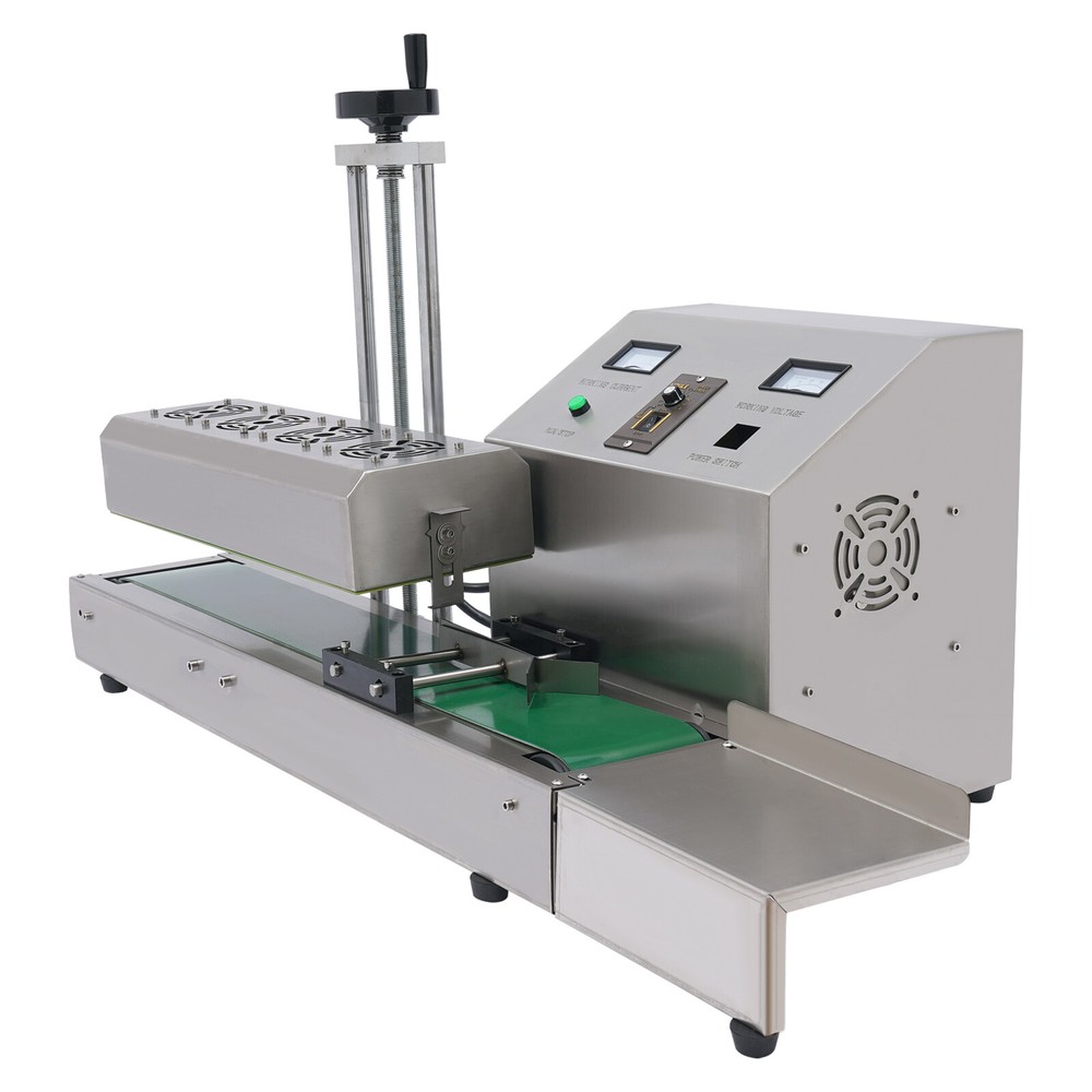20-100mm Bottle Cap Automatic Sealer Continuous Induction Sealing Machine 1800W