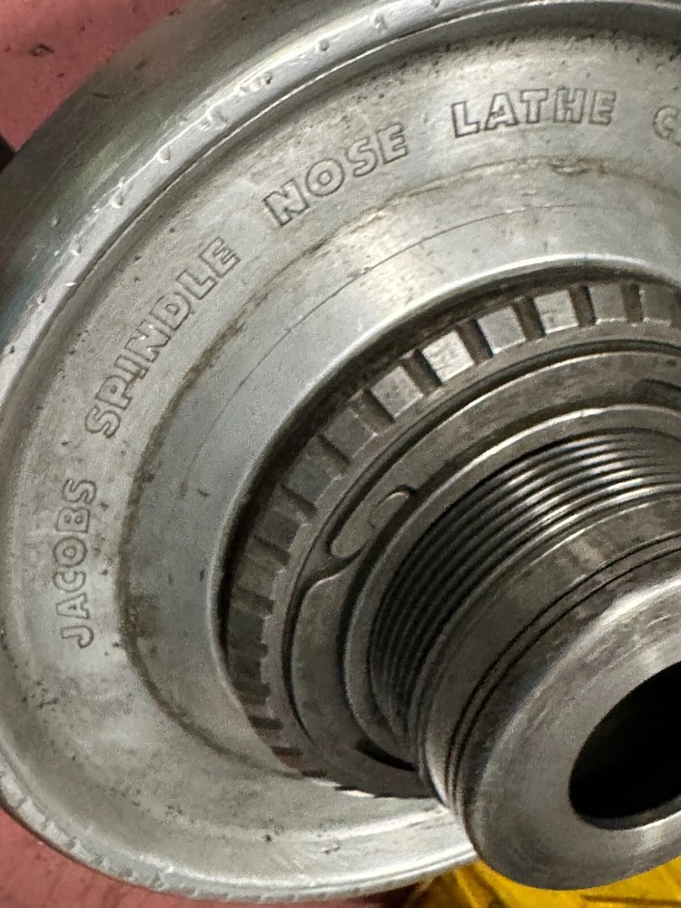 Jacobs Spindle Nose Lathe Chuck Model 91-C4 w/11 Collets