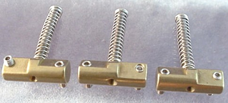COMPENSATED BRASS ELEMENTS - UPGRADE TELE GUITAR BRIDGE