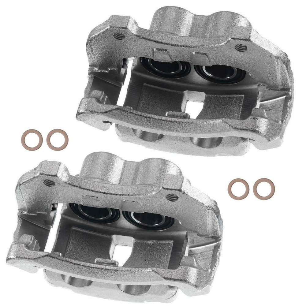 A-Premium Pair Front Brake Caliper w/Bracket for Cadillac CTS 2008-2014 Code J55