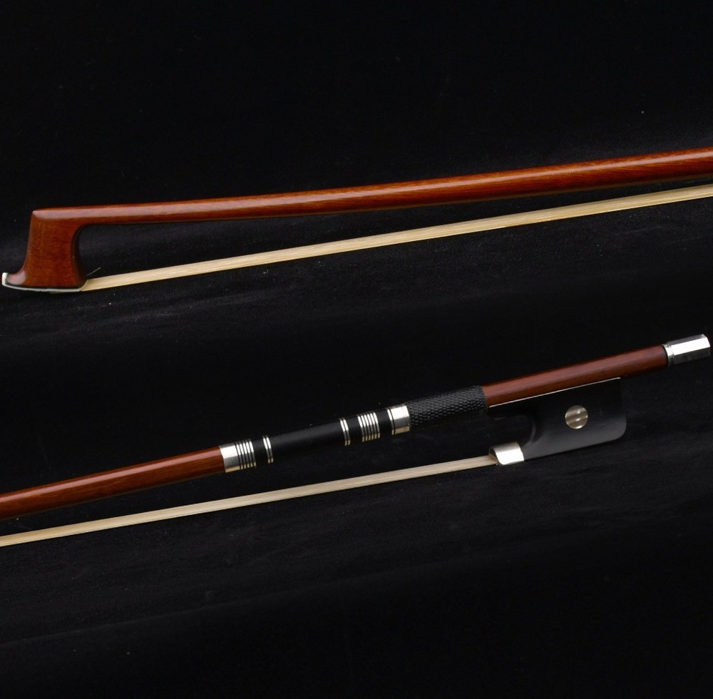 D. Peccatte Copy Master Pernambuco Viola Bow Ebony Big Eye Frog Silver Part Fast