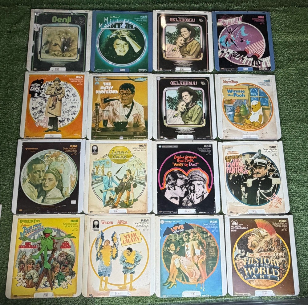 16 Vintage CED Selectavision Discs Untested #5