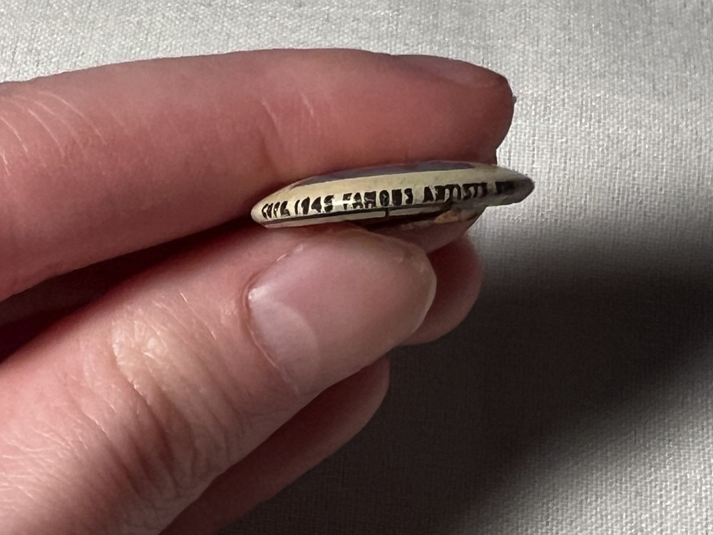 Vintage 1945 Kellogg's Pep Cereal Premium Moon Mullins Pinback Button Comic