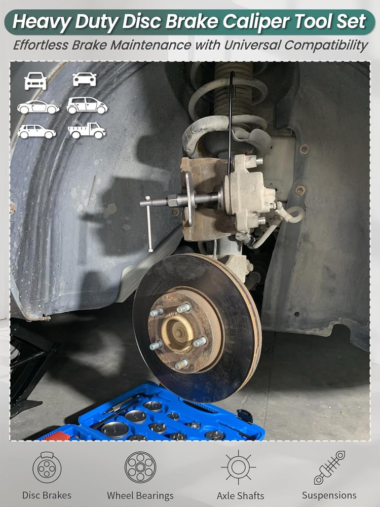 Brake Caliper Compression Tool 36 Piece Disc Brake Caliper Tool Kit for Pad Repl