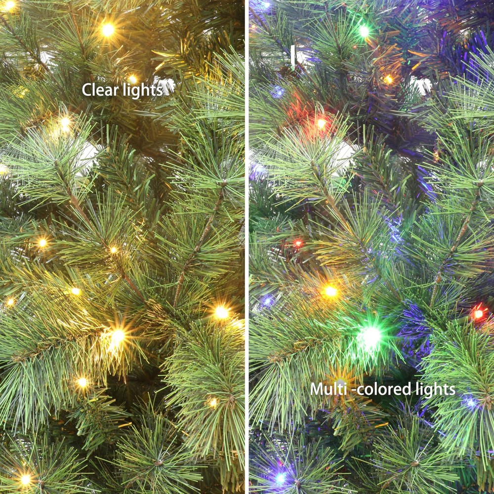 4.5' Pre-Lit Artificial Colorado Pine Christmas Tree with 150 Dual Function L...