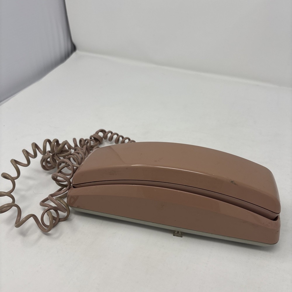 Vintage General Electric Blush Pink Push Button Wall Phone Untested