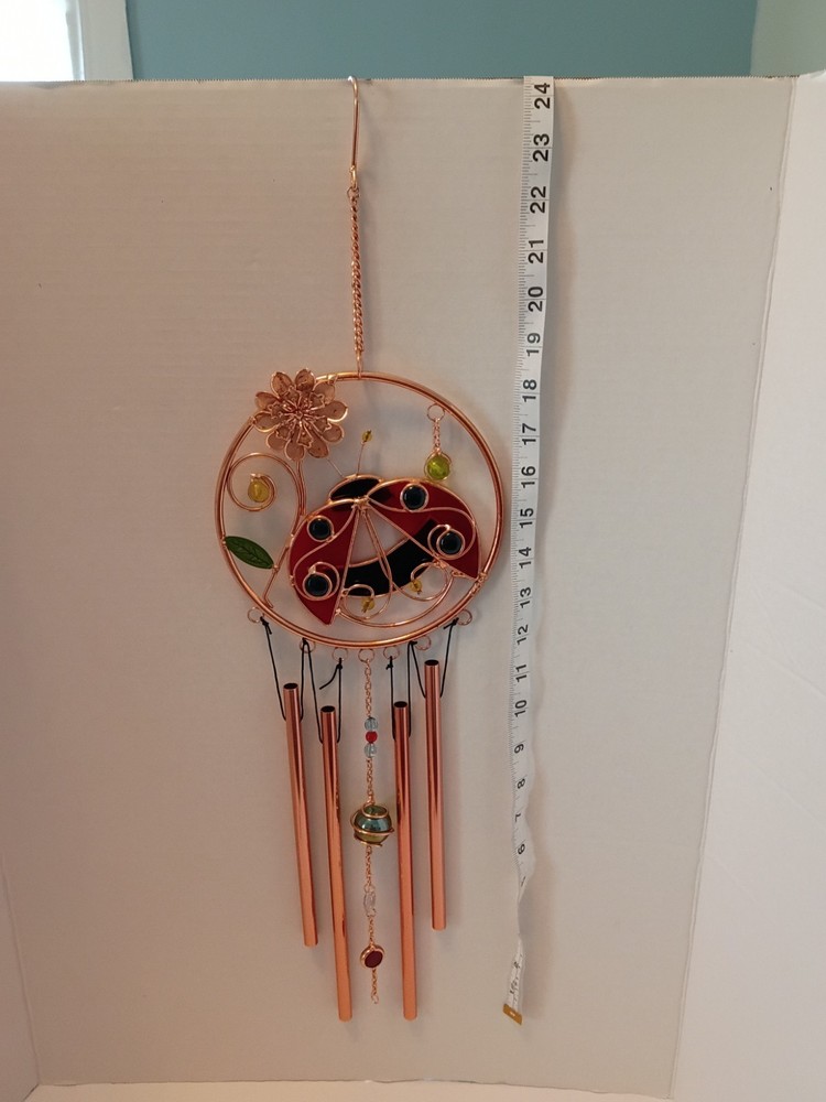 Ladybug Wind Chime By Friendly Home 24 In New