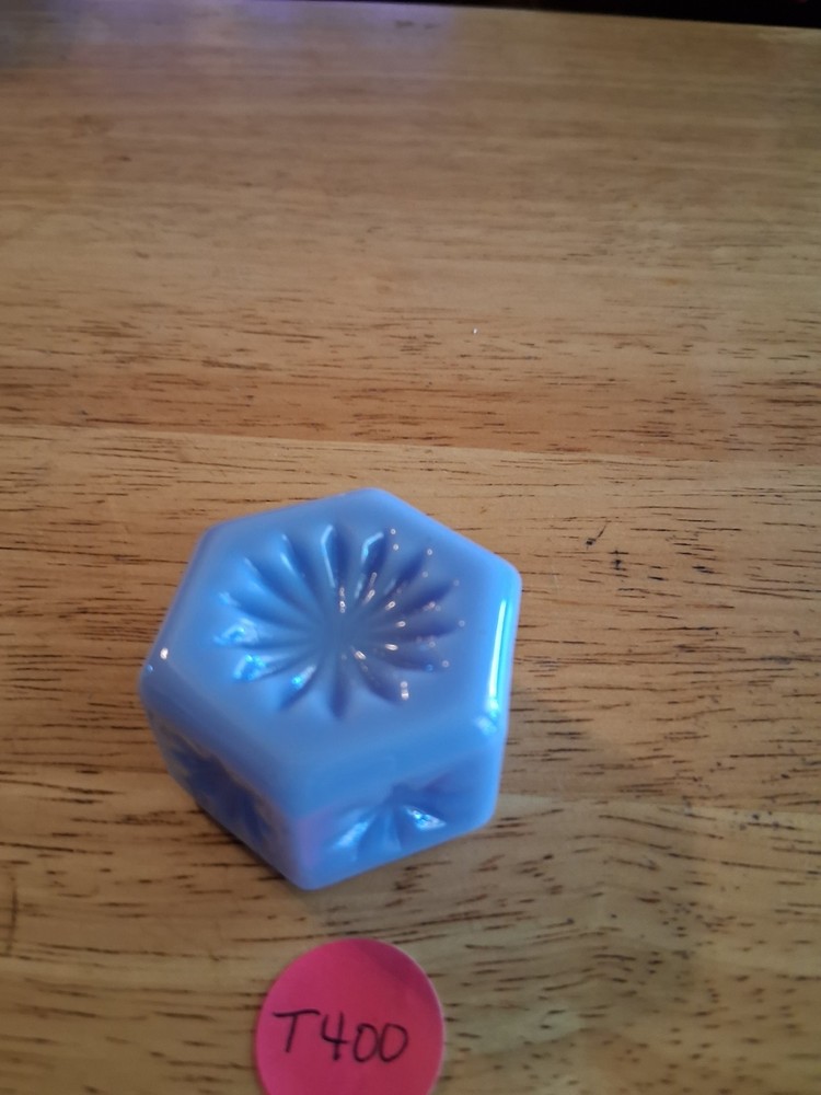 Hexagonal Blue Open Salts Cellars