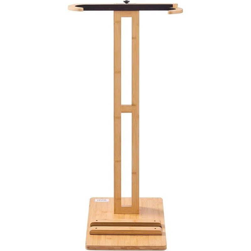 Adjustable Bamboo Surfboard Rack Freestanding Storage Display Stand Anti-Scratch