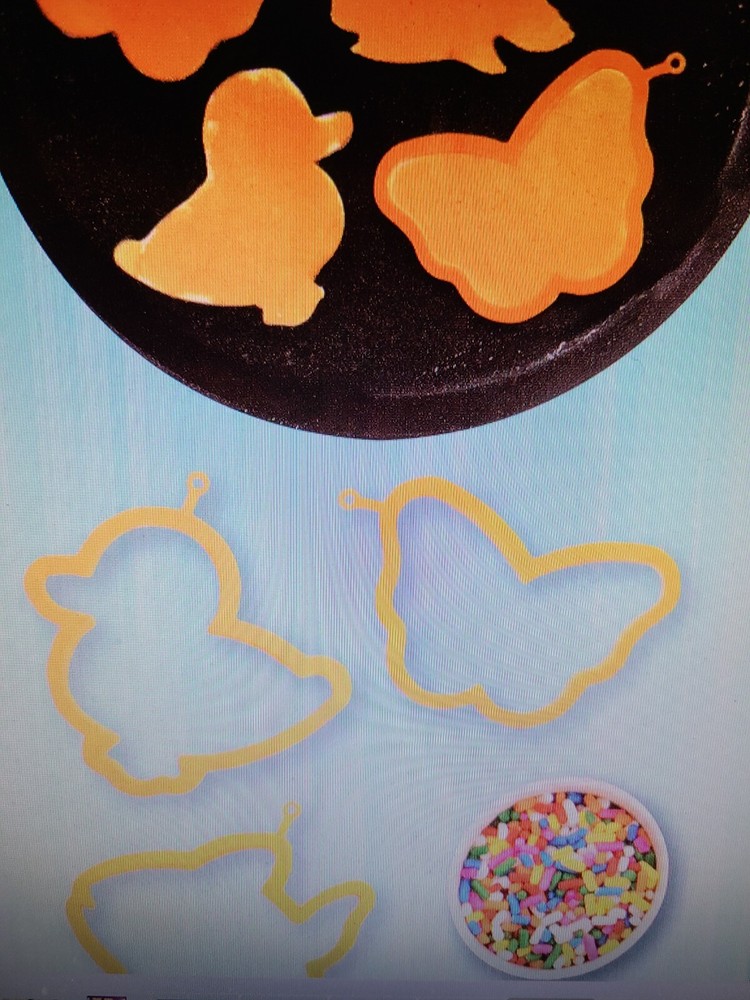 3 Omelette Silicone Mold Egg Pancake DUCK FISH BUTTERFLY Shaped Cooking Kitchen