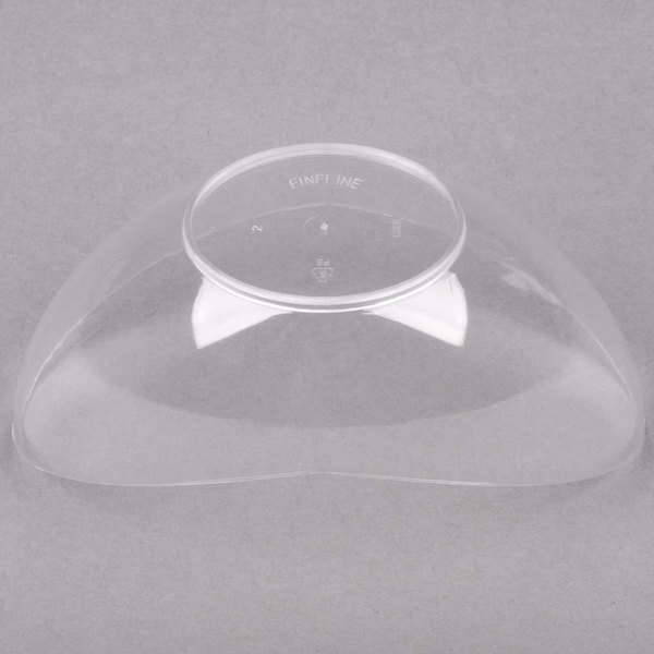 Fineline Settings 6303-CL, 5x2.6-Inch Clear Plastic Tiny Tureens, 240/CS