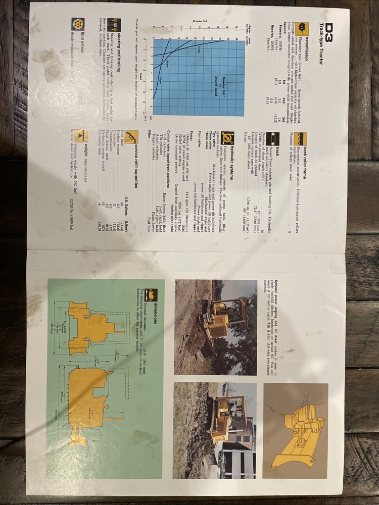 Caterpillar D3 Brochure ‘74