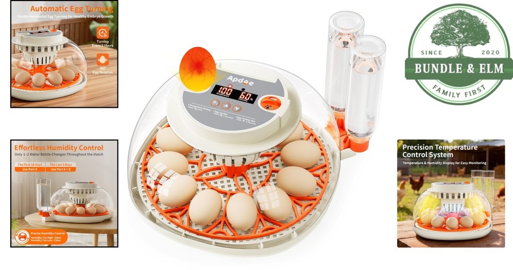 Automatic Egg Hatcher with Digital Display for Optimal Incubation Conditions