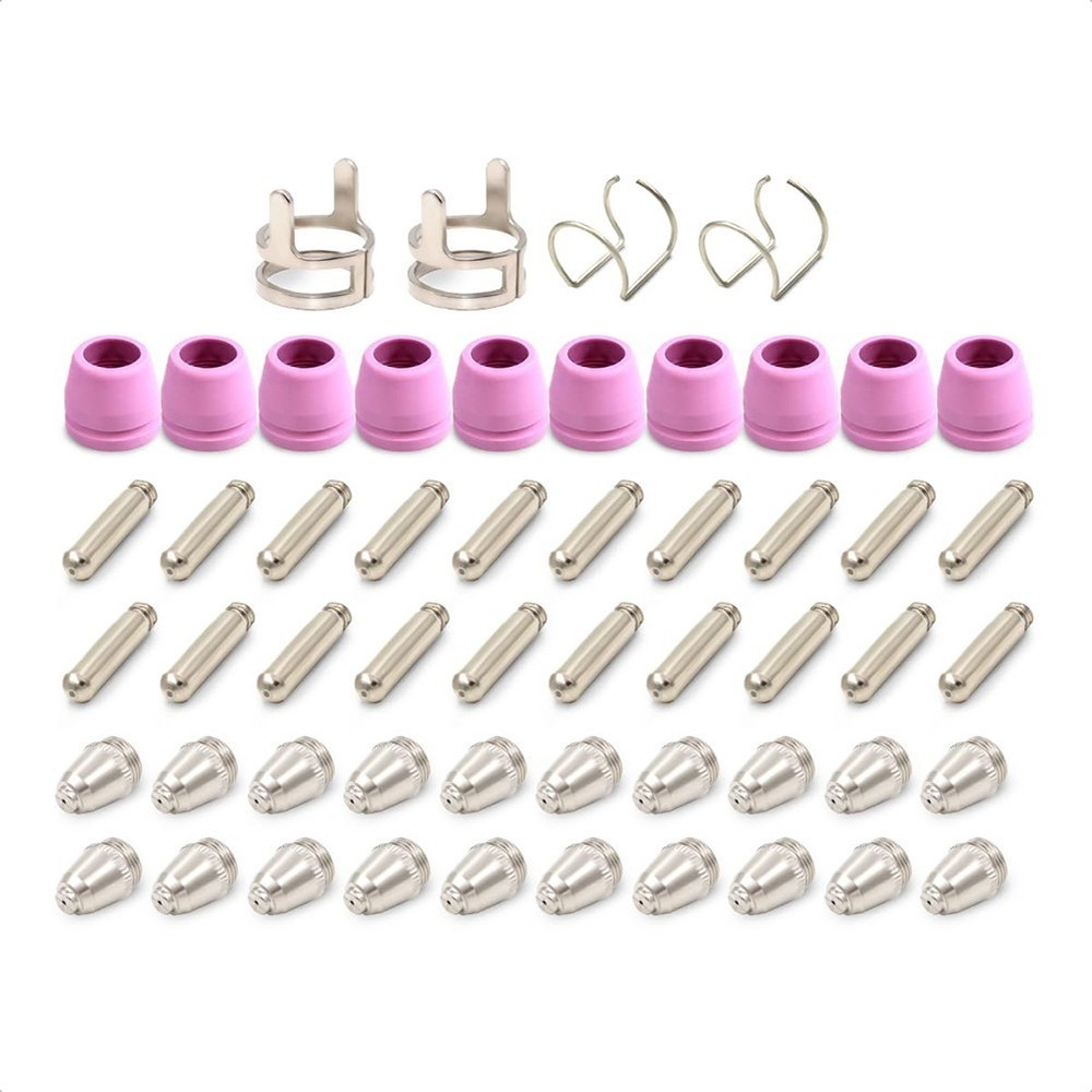 54PCS for AG60 Plasma Cutters Consumables including Electrodes and Tips