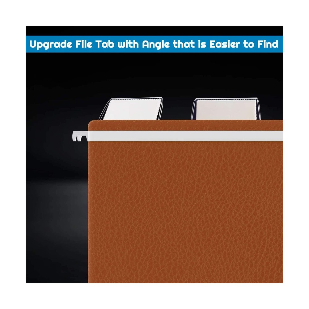 File Folder Tabs, Selizo 100 Sets Hanging File Folder Labels 2" Tabs and Inse...