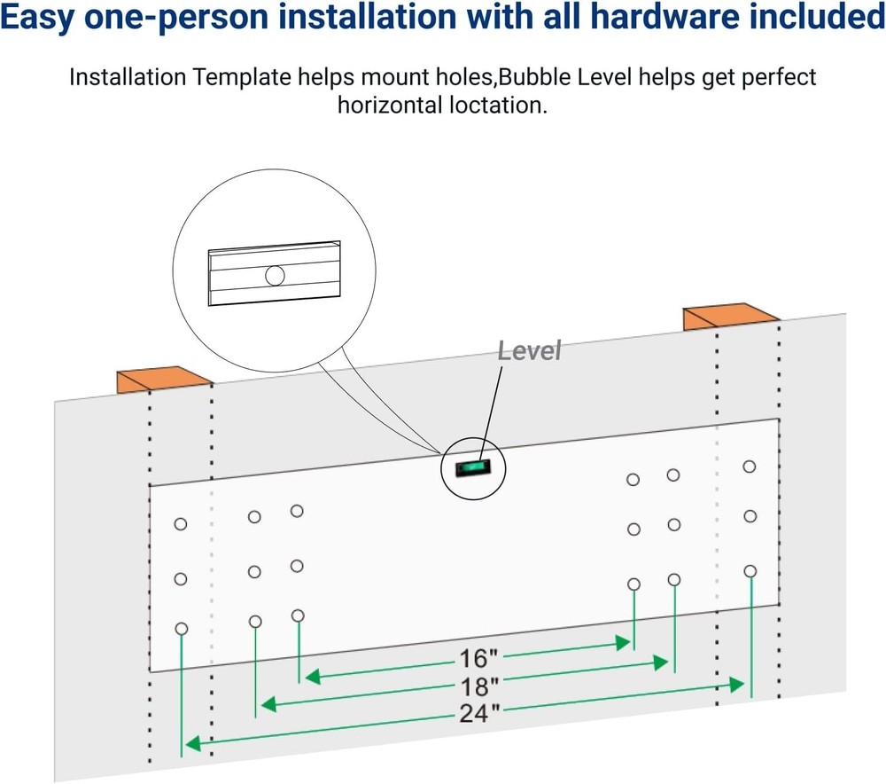 Durable 1x3ft Garage Wall Shelf with 150 lbs Capacity for Efficient Storage