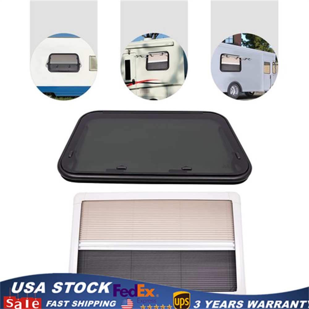 36” W X 22” H RV Exit Window Ultra Thick Tempered Glass Camper Emergency Window!