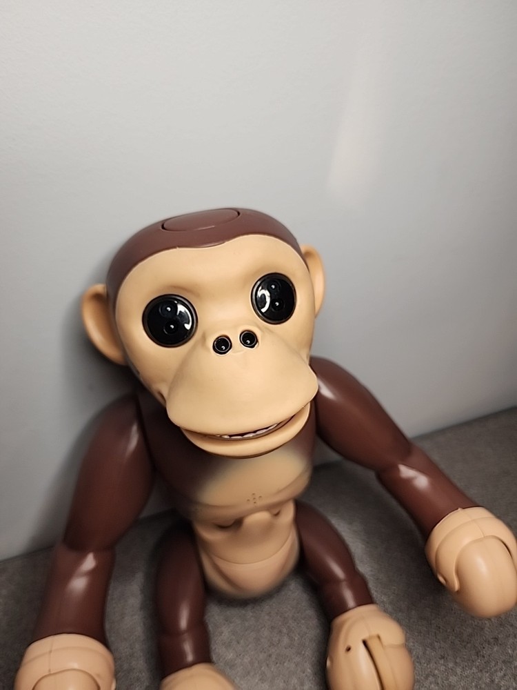 ZOOMER CHIMP MONKEY INTERACTIVE PET BY SPIN MASTER Retired No Charger,not Tested