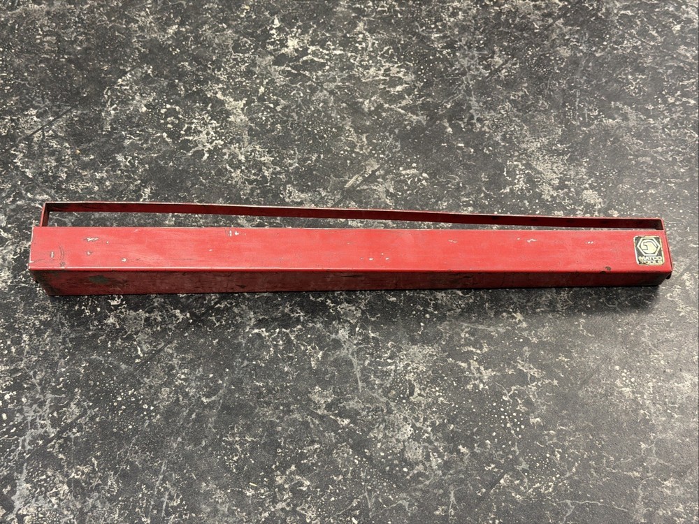 Matco Tools Red Metal Socket Organizer Rail Holder Storage Tray