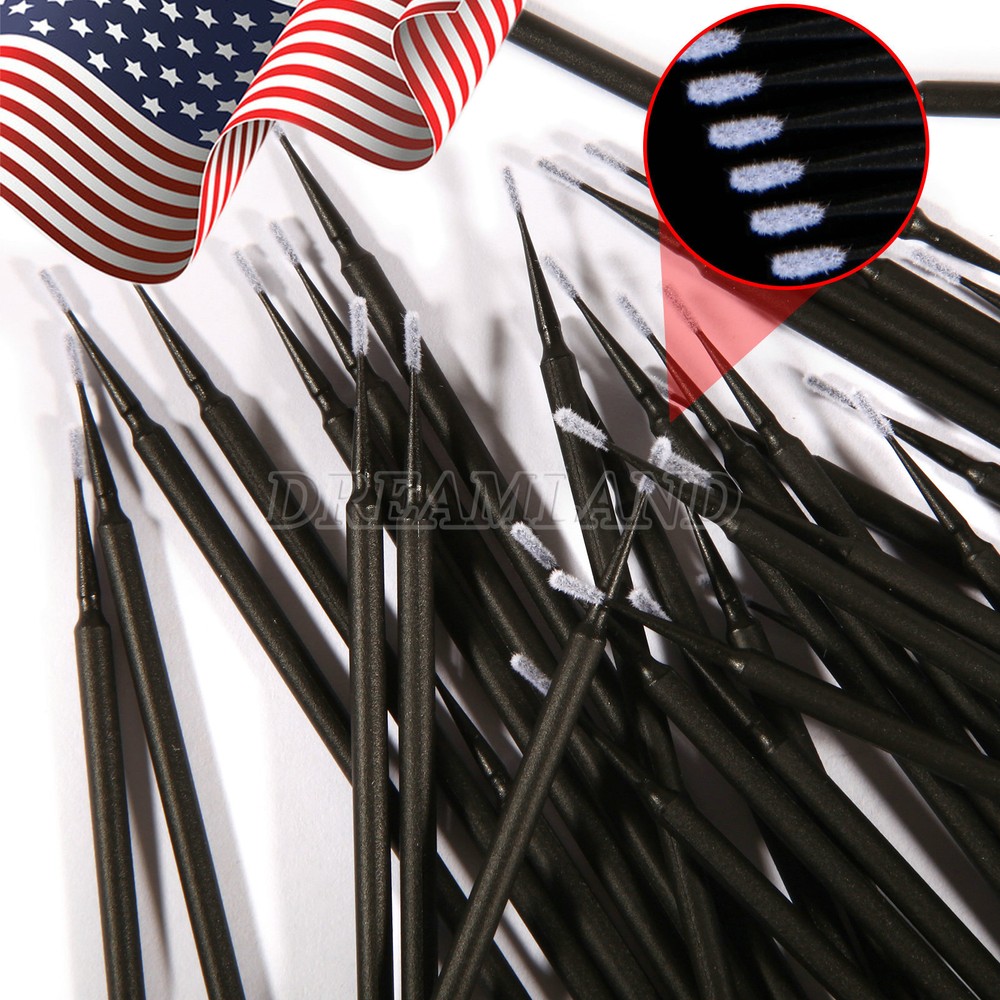 100pcs Microbrush Micro Brush Applicator Tips (Regular, Fine, Super Fine) Dental