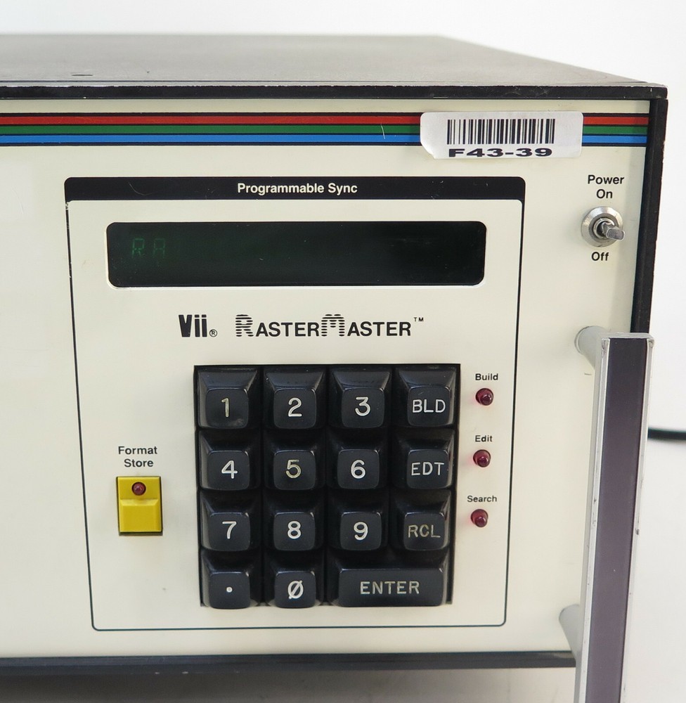 Vii 2501A Video Test Pattern Generator w/ Instruction Manual & RasterMaster Log