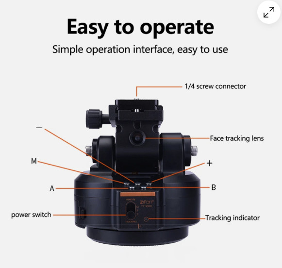 MOTORIZED TRIPOD HEAD WITH REMOTE