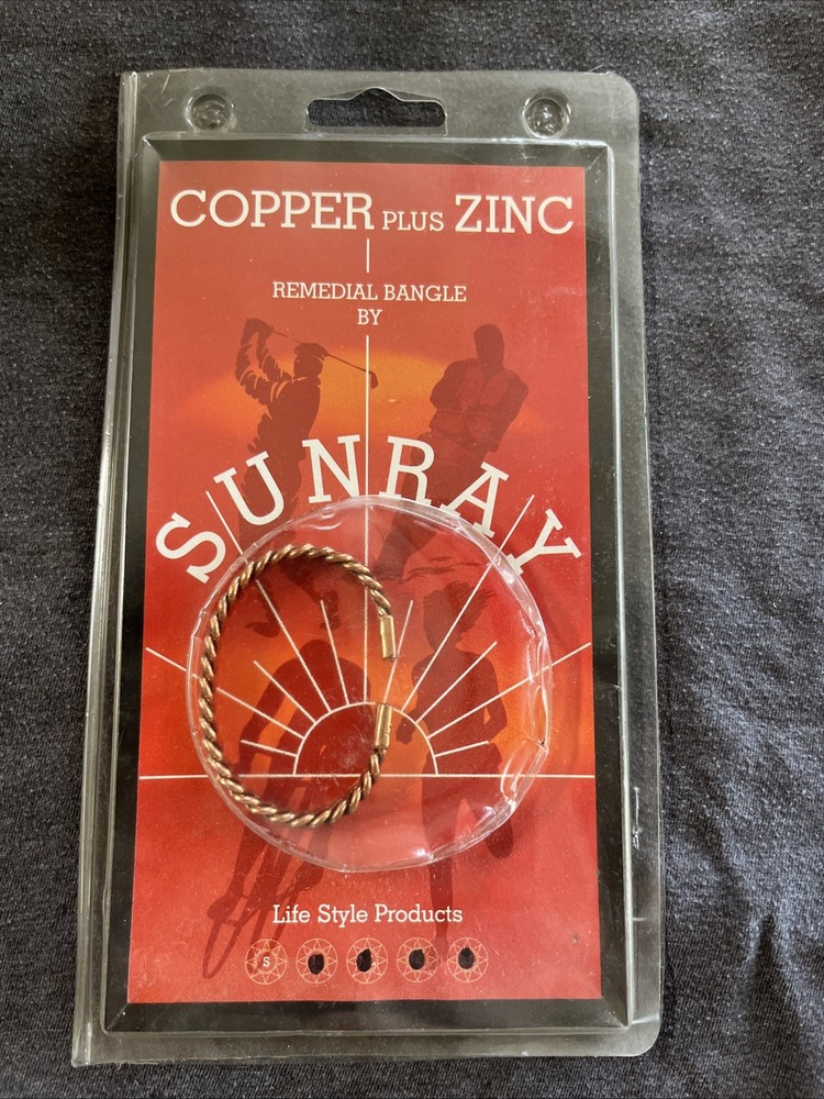 Copper Plus Zinc Woven Remedial Bangle (Small)