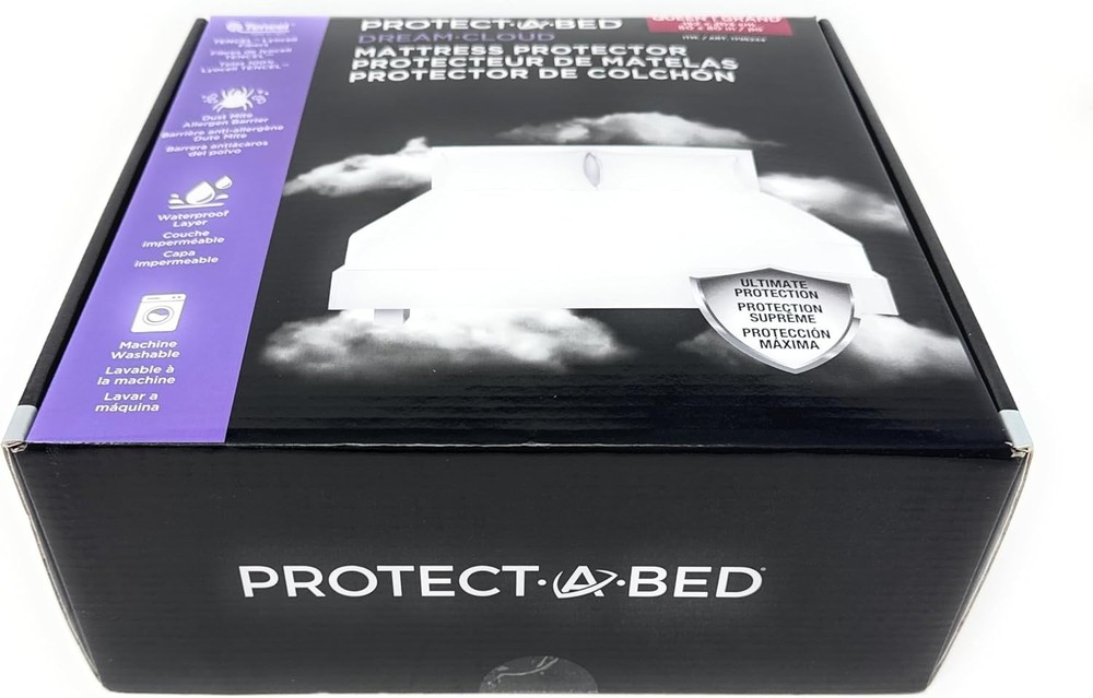Protect-A-Bed Dream Cloud Mattress Protector Waterproof Breathable Lyocell Top .