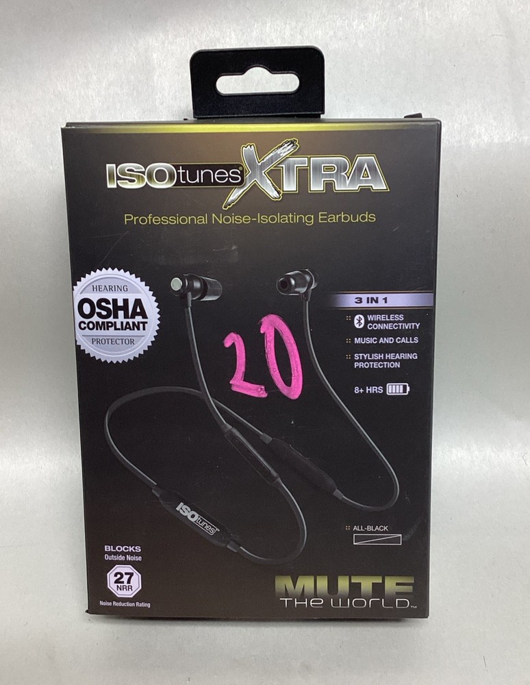Isotunes IT-38 Bluetooth Earbud - Green- Free Shipping