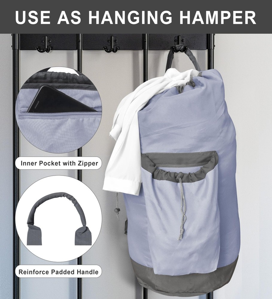 Laundry Bag Extra Large Heavy Duty Laundry Backpack For College Students Travel